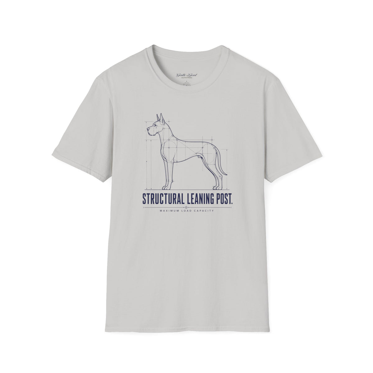 Blueprint Great Dane T-Shirt — 'Structural Leaning Post'