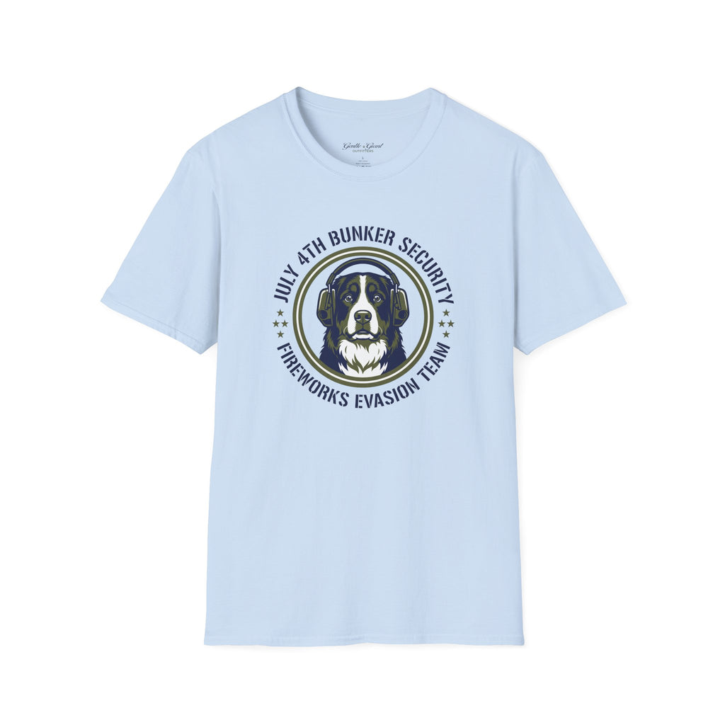 “July 4th Bunker Security” Fireworks Evasion Tee
