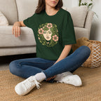 Floral Crown Portrait T-Shirt