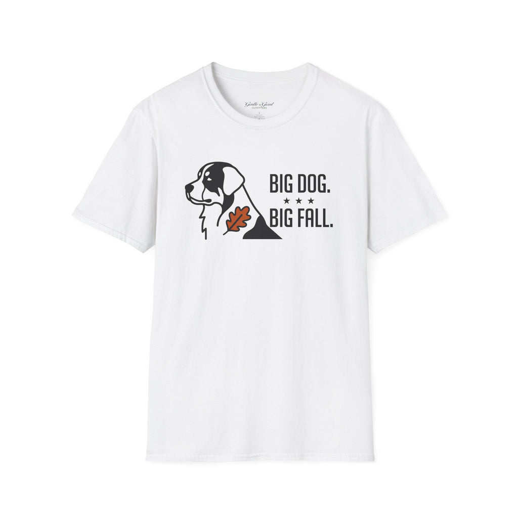 Big Dog. Big Fall. T-Shirt — Autumn Dog Lover Tee
