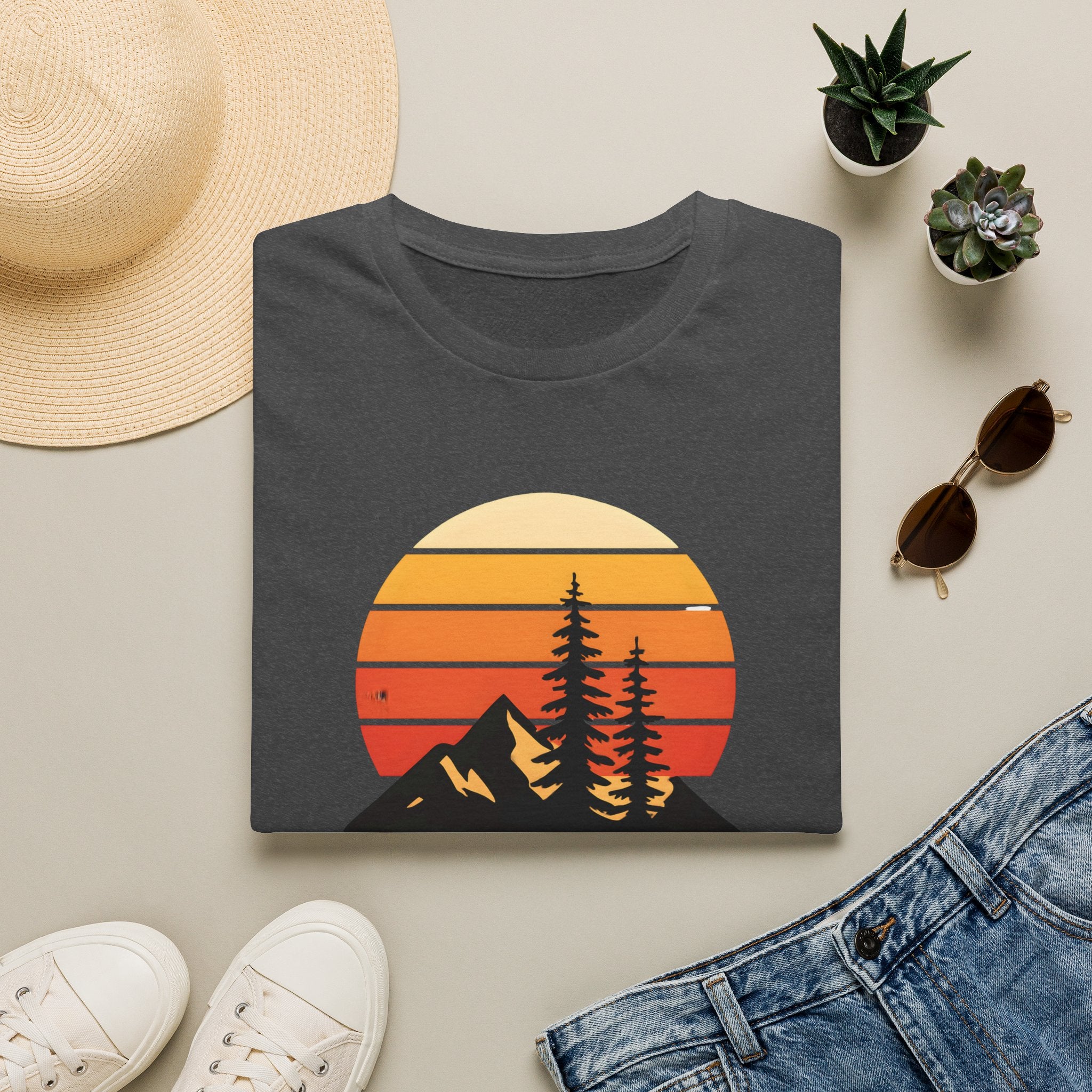 Sunset Over Mountains T-Shirt