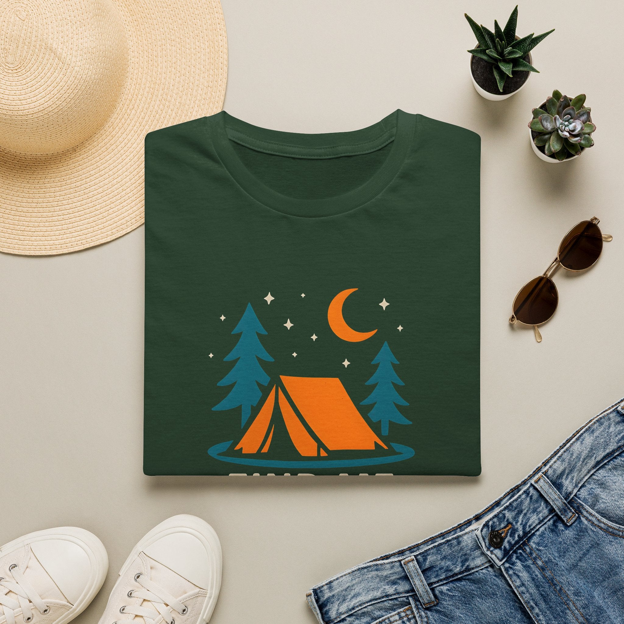 Night Camping Scene T-Shirt