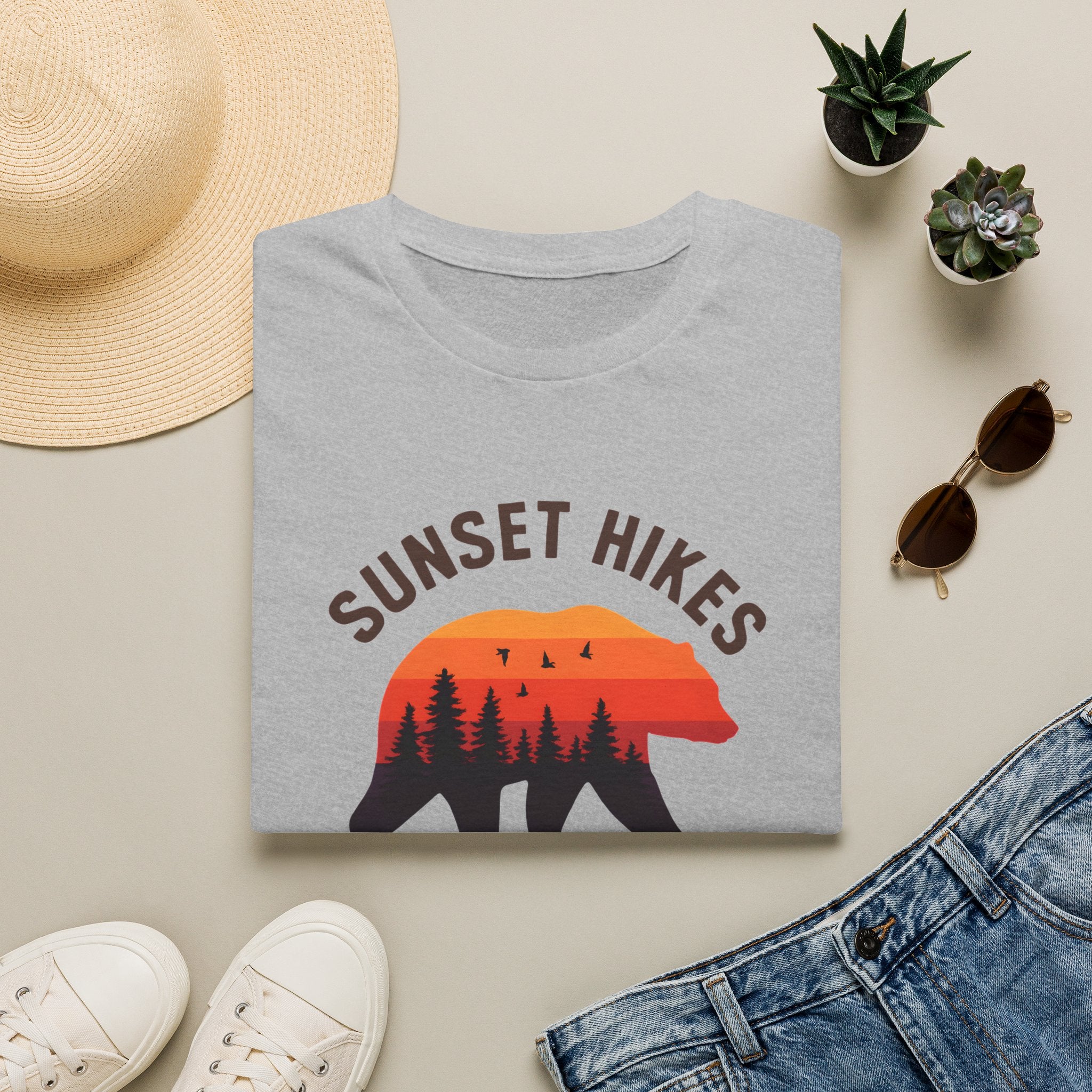 Bear Silhouette at Sunset T-Shirt