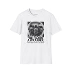 'We Heard a Wrapper' Funny Dog Portrait Graphic Tee