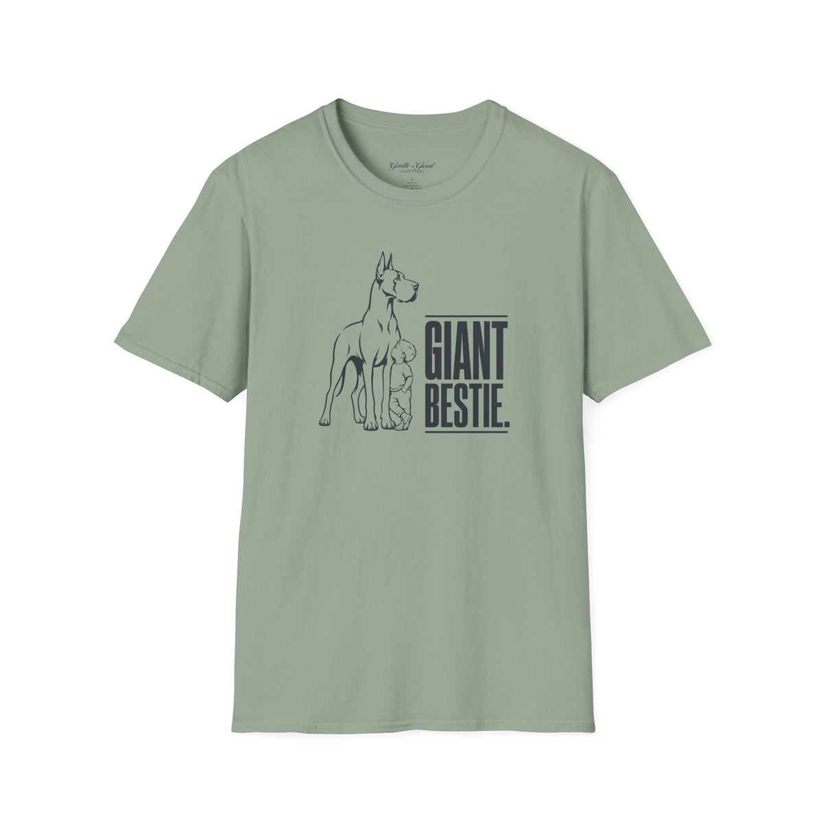 Giant Bestie Great Dane & Small Child T‑Shirt