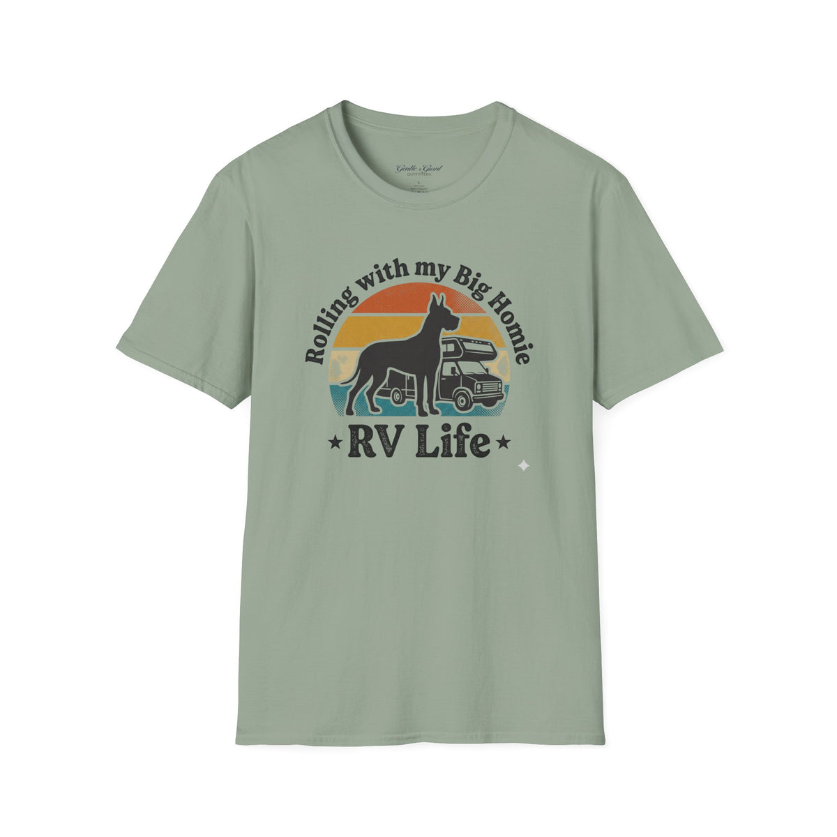 "Rolling with my Big Homie" Dog RV Life Tshirt