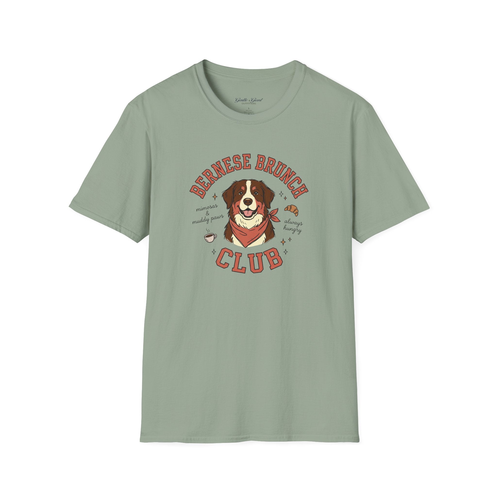 Bernese Brunch Club T-Shirt — Cute Bernese Mountain Dog Graphic Tee