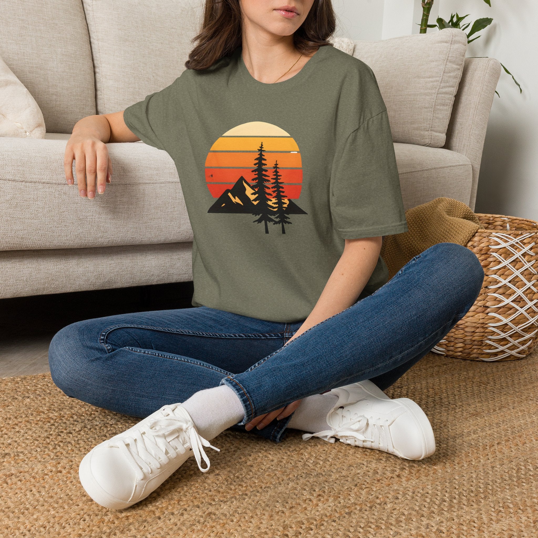 Sunset Over Mountains T-Shirt