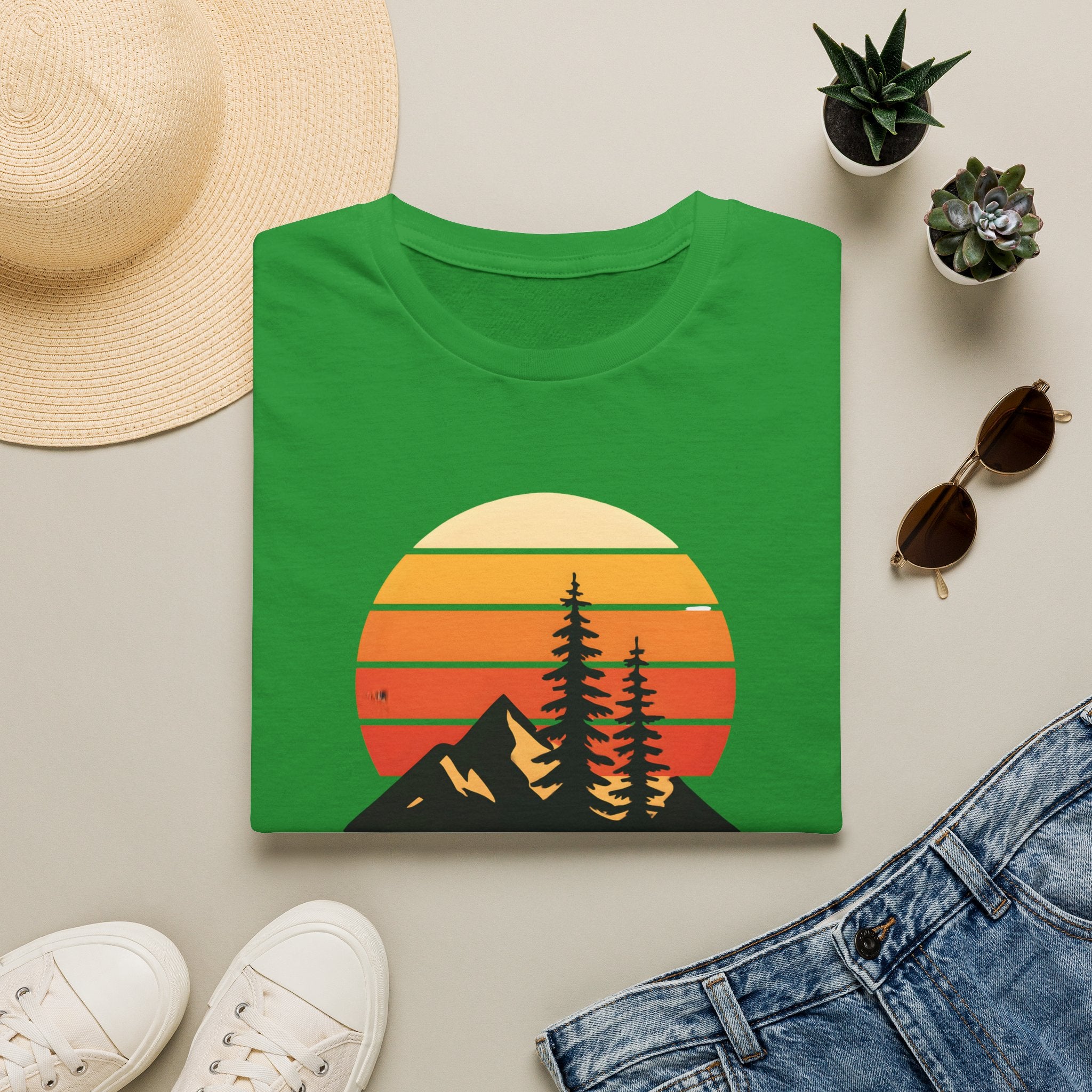 Sunset Over Mountains T-Shirt