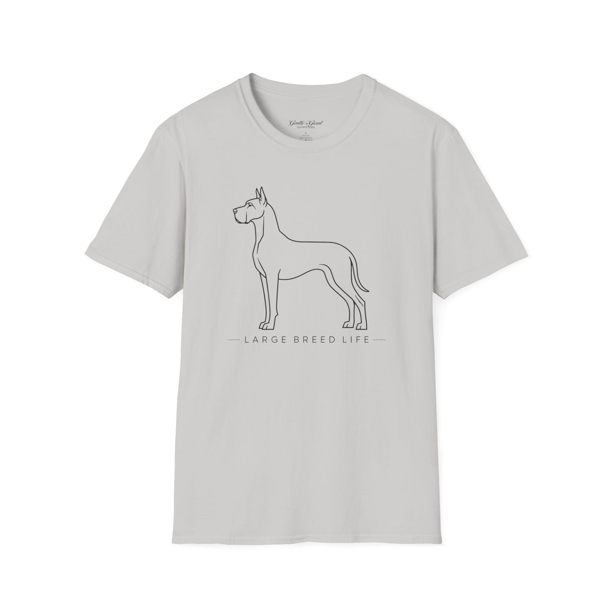Great Dane Large Breed Life Outline T-Shirt