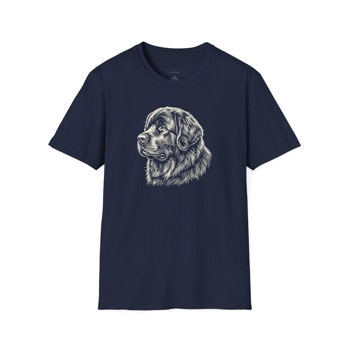 Newfoundland Portrait Dog T‑Shirt