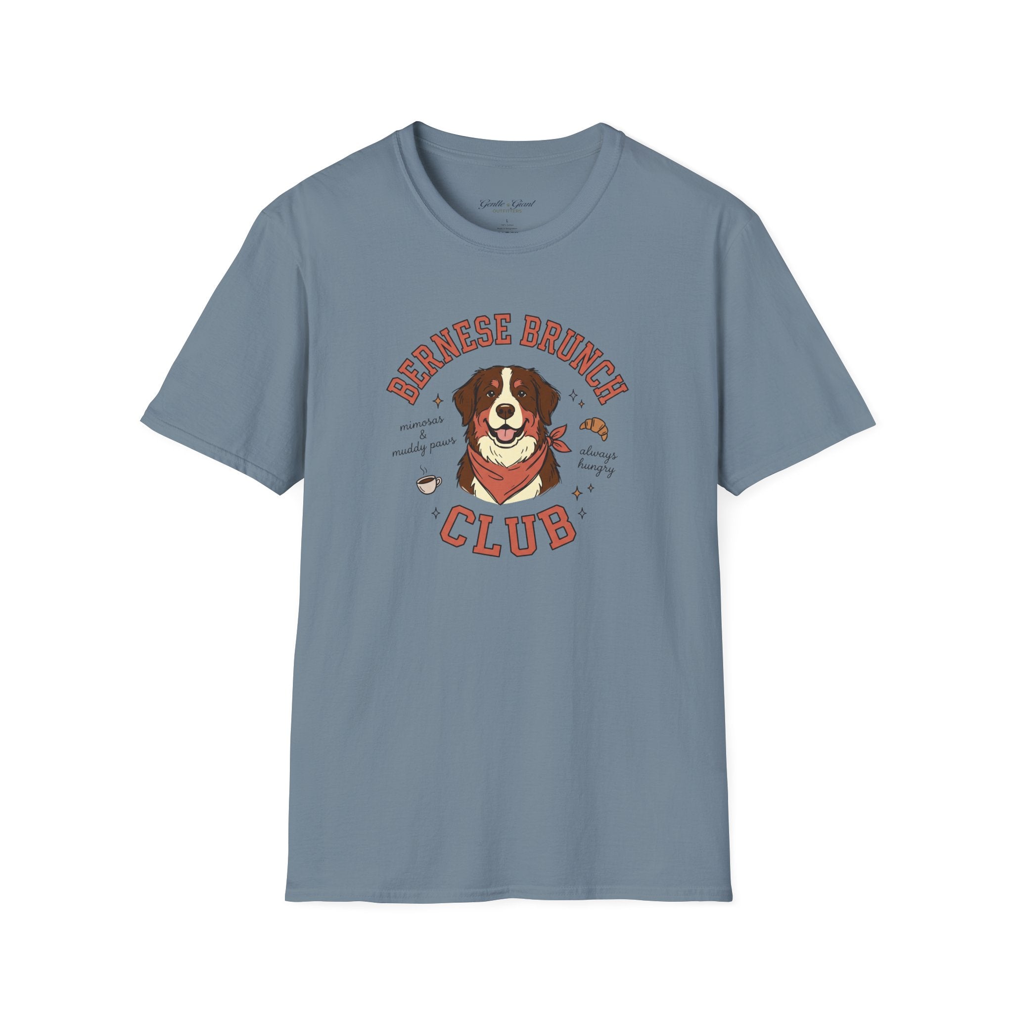 Bernese Brunch Club T-Shirt — Cute Bernese Mountain Dog Graphic Tee