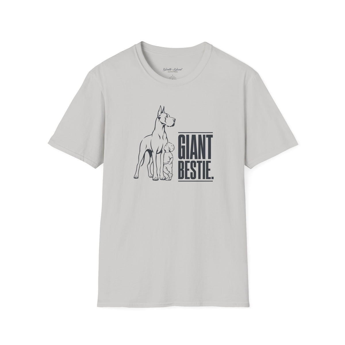 Giant Bestie Great Dane & Small Child T‑Shirt