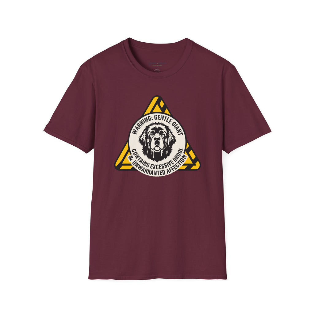 Warning: Gentle Giant Newfoundland Dog T-Shirt