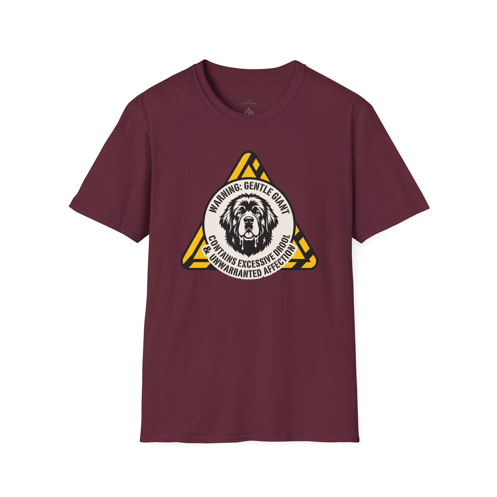 Warning: Gentle Giant Newfoundland Dog T-Shirt