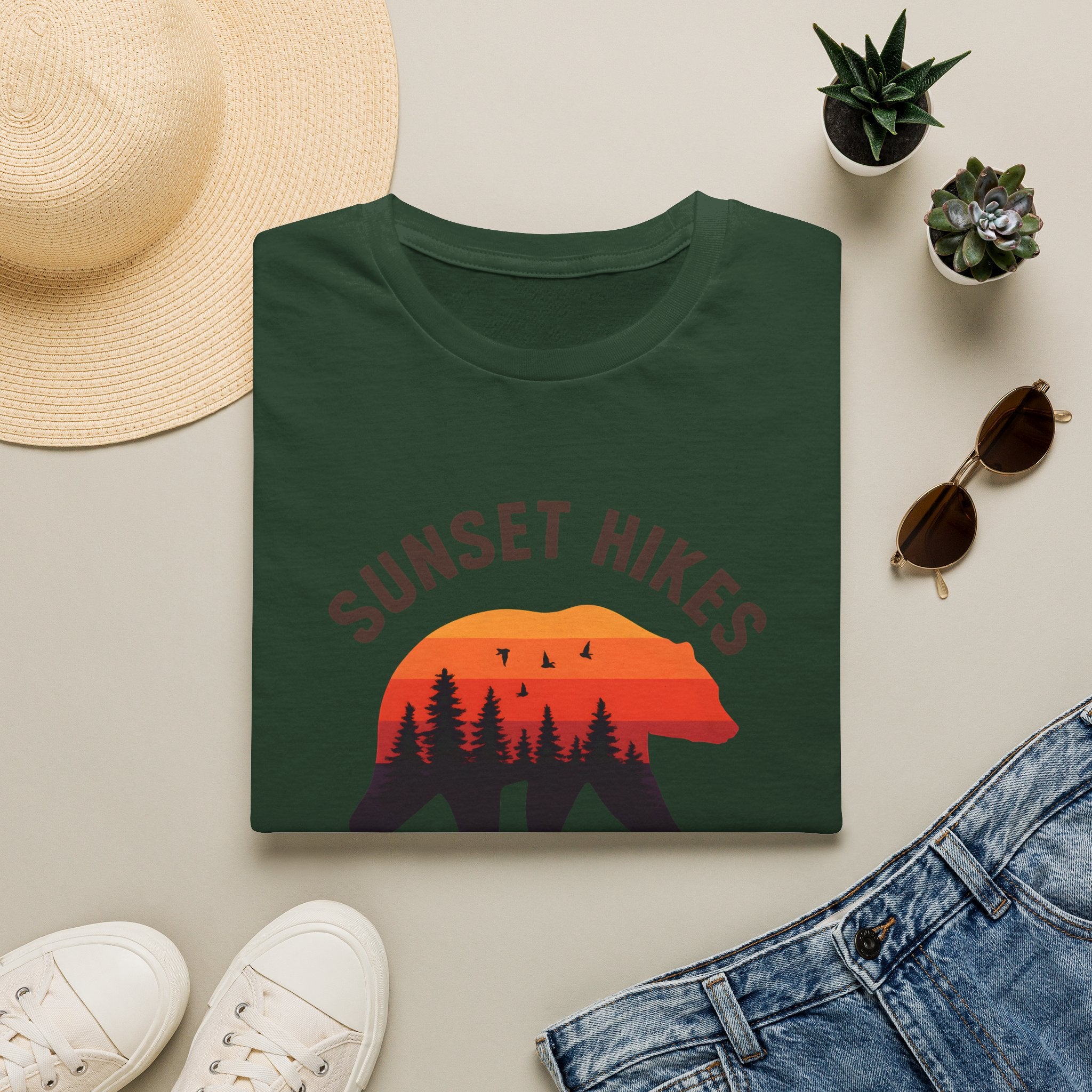 Bear Silhouette at Sunset T-Shirt