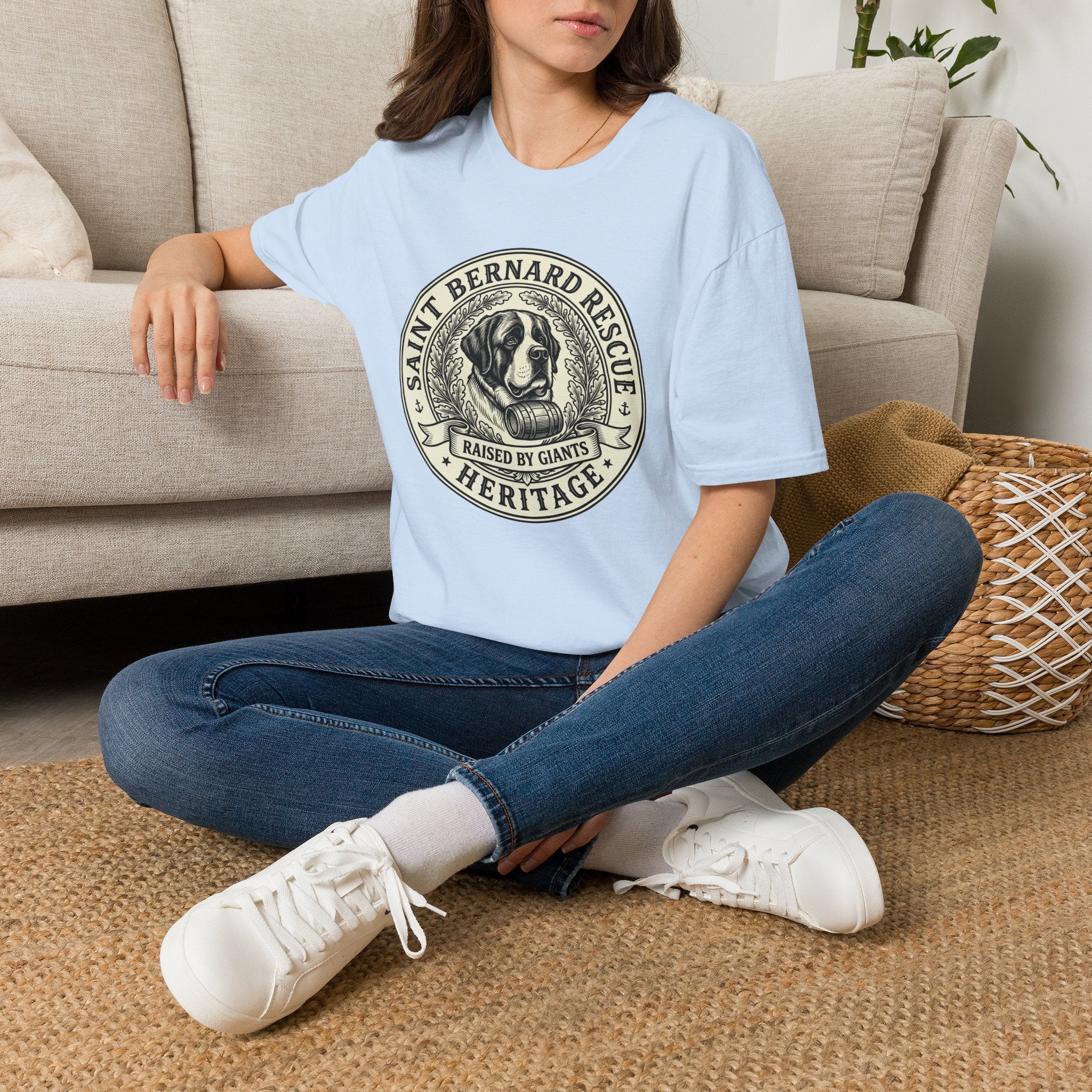 Saint Bernard Rescue T-Shirt — Vintage Heritage Dog Rescue Tee
