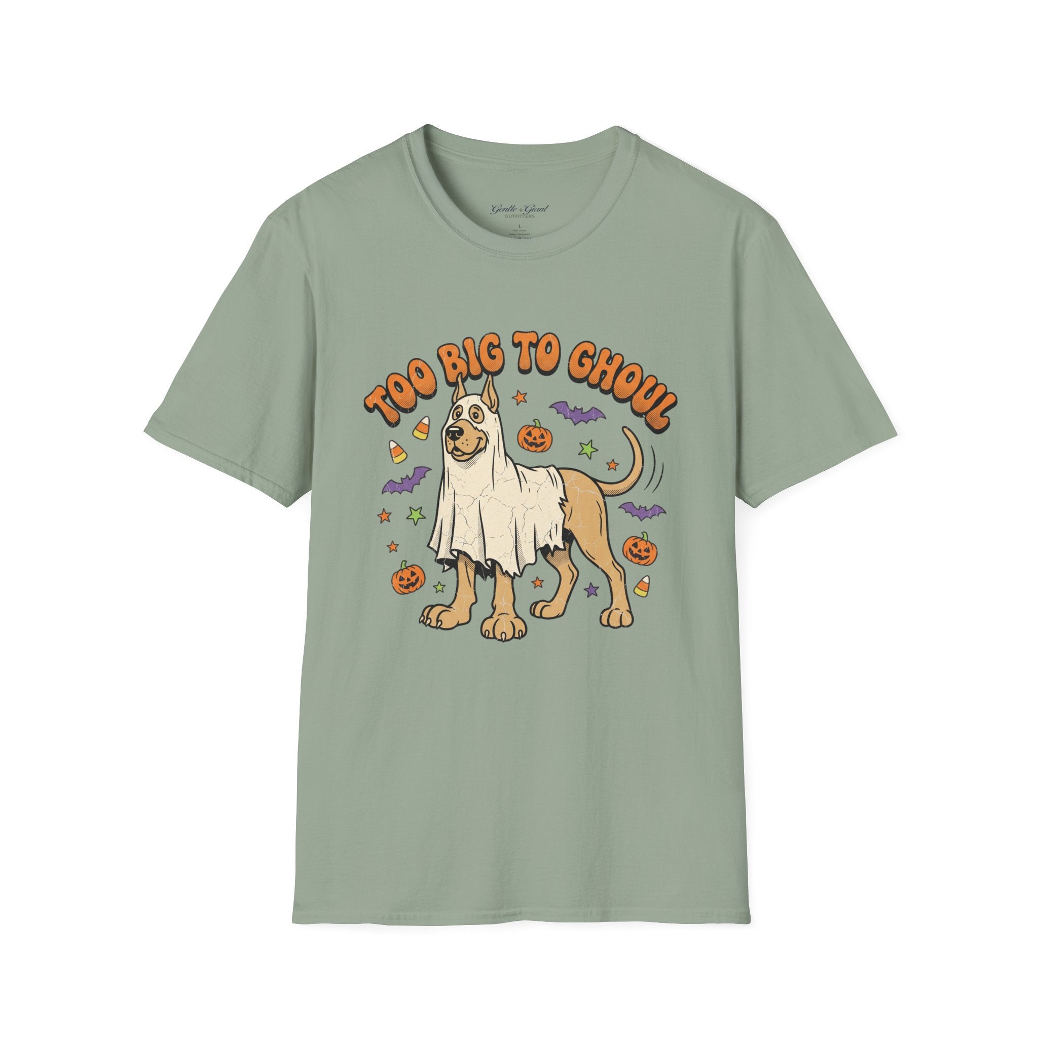 Too Big to Ghoul Dog Halloween T-Shirt
