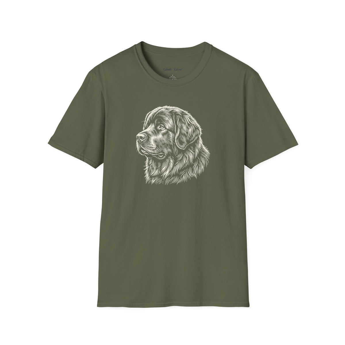 Newfoundland Portrait Dog T‑Shirt