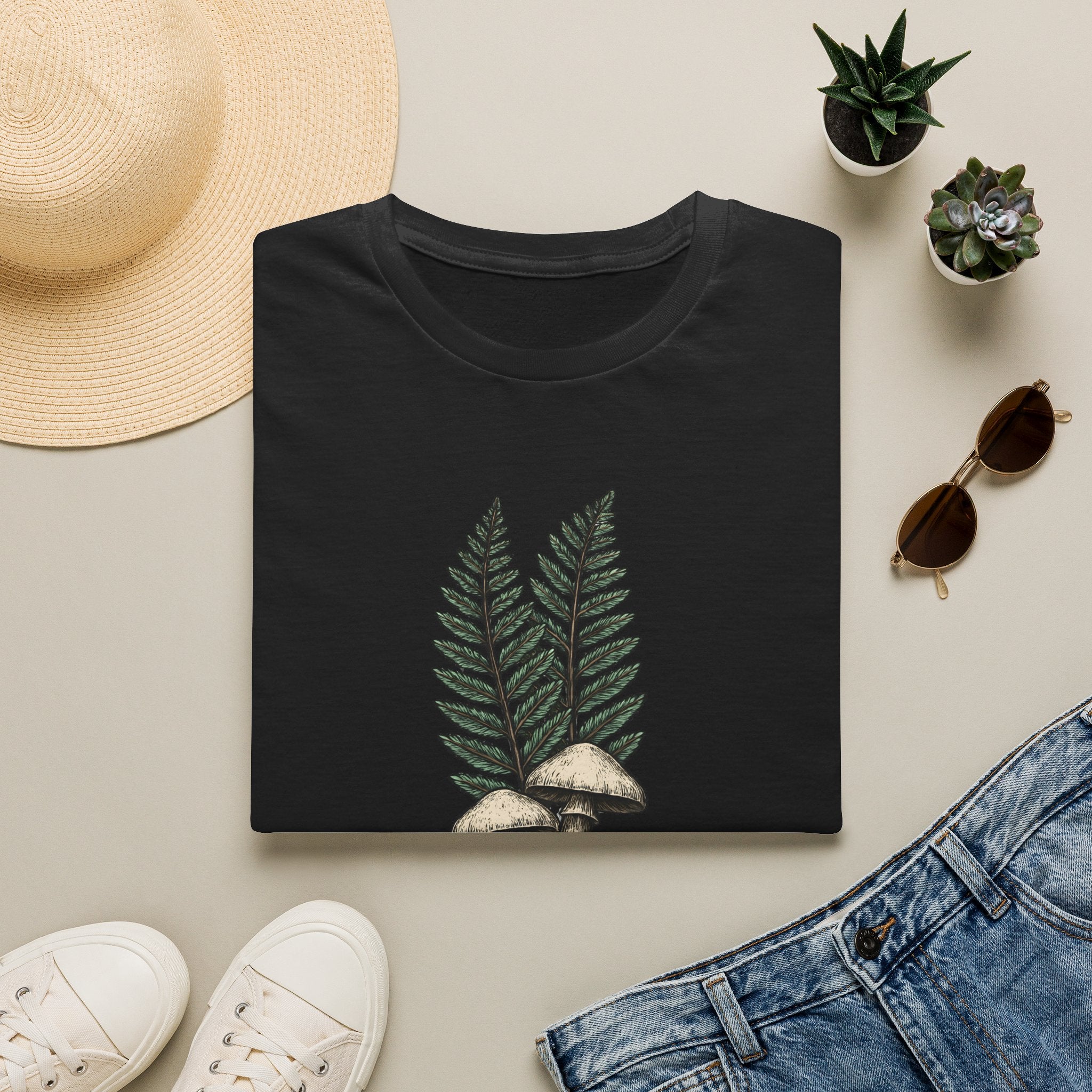 Mushrooms and Ferns T-Shirt