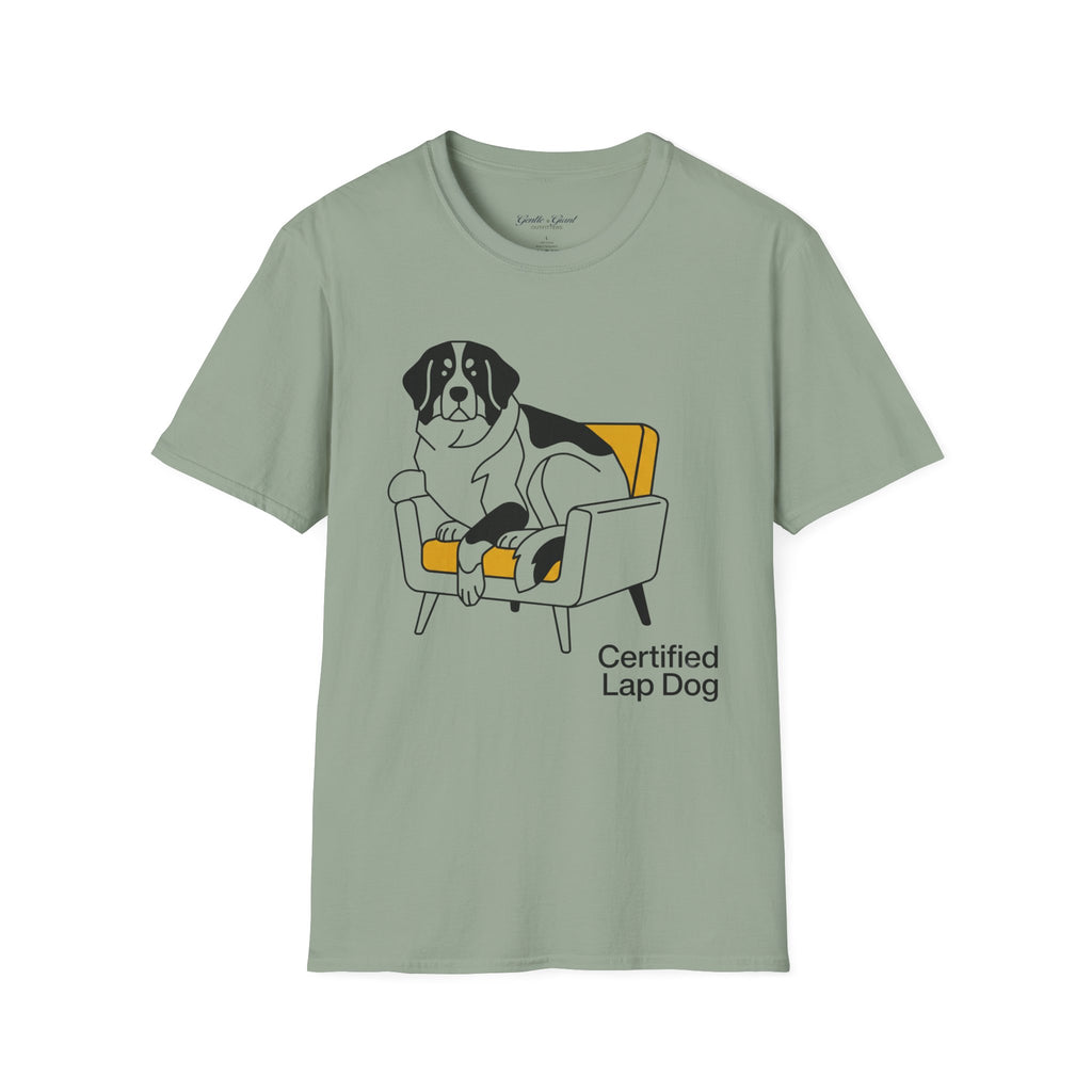 Saint Bernard ‘Certified Lap Dog’ T‑Shirt