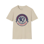 St. Bernard 'North Pole Heavy Haulage' Graphic T-Shirt — Large Breed Holiday Tee