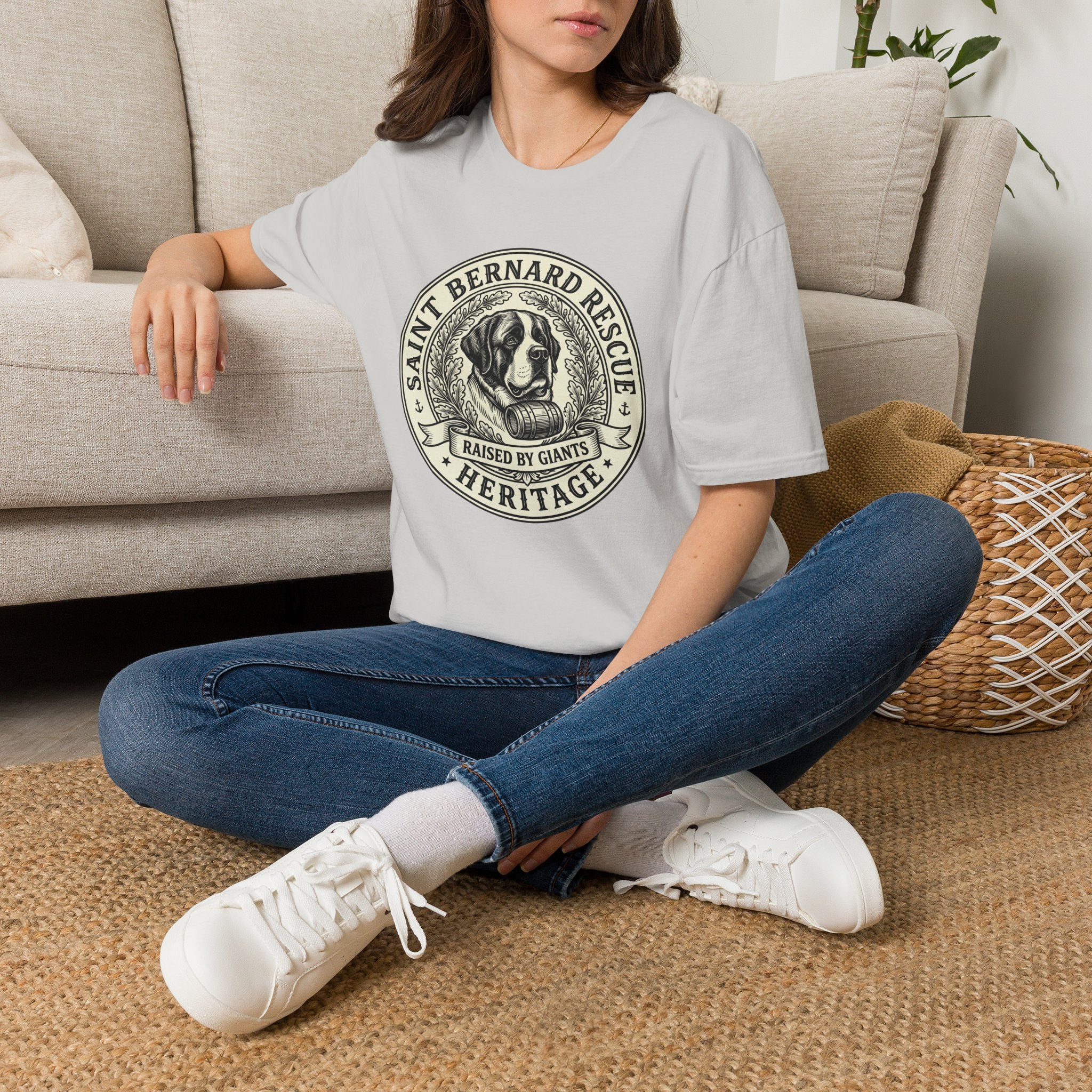 Saint Bernard Rescue T-Shirt — Vintage Heritage Dog Rescue Tee