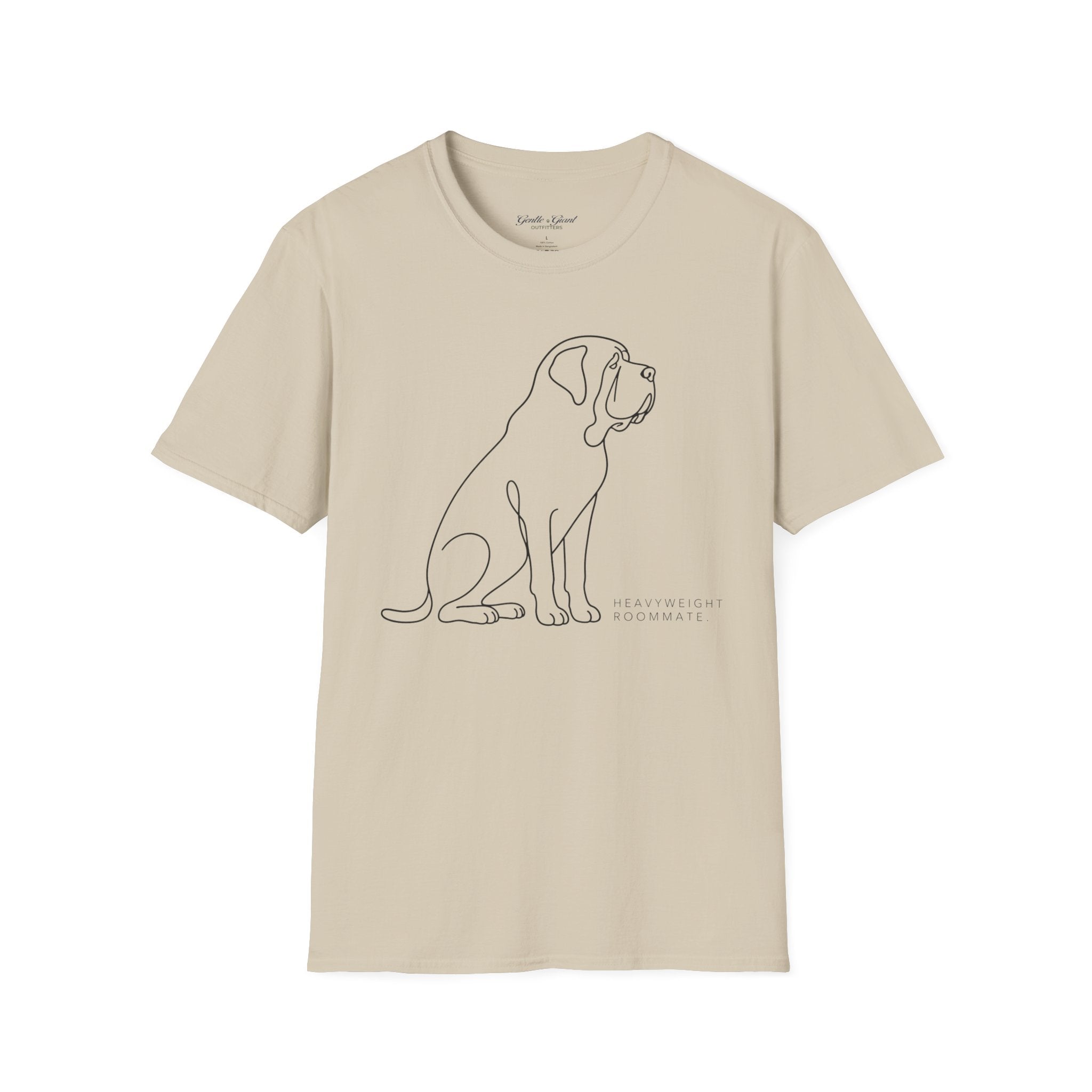 Minimalist Dog Line Art T-Shirt