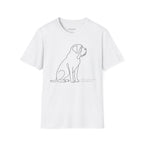 Minimalist Dog Line Art T-Shirt
