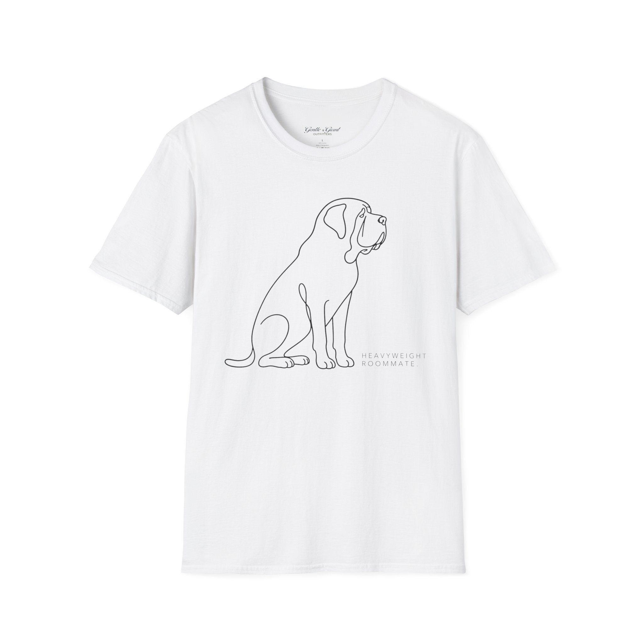 Minimalist Dog Line Art T-Shirt