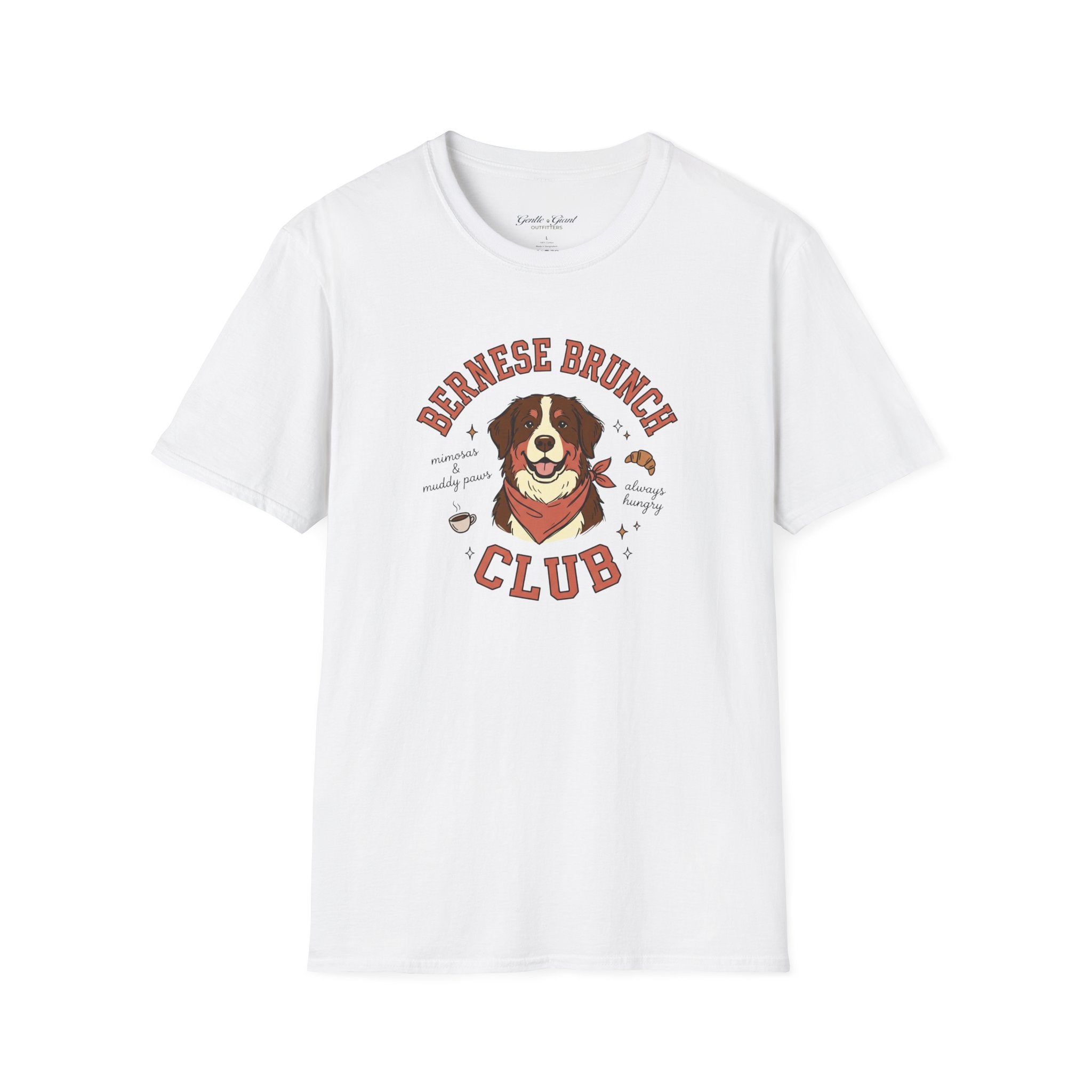 Bernese Brunch Club T-Shirt — Cute Bernese Mountain Dog Graphic Tee