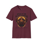 Attack of the 50‑Foot Slobberer T-Shirt — Funny Mastiff Dog Tee