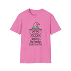 Witch's Big Familiar T-Shirt — Cute Witch Bernese Graphic Tee