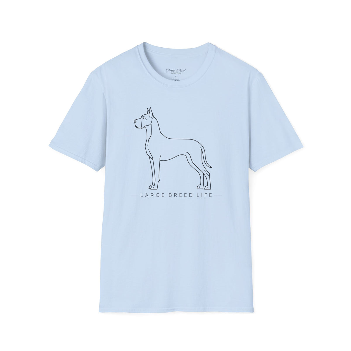 Great Dane Large Breed Life Outline T-Shirt