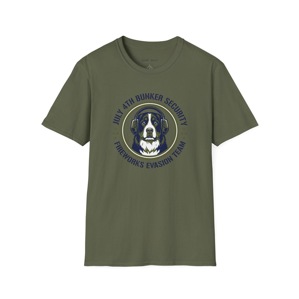 “July 4th Bunker Security” Fireworks Evasion Tee
