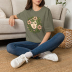 Floral Crown Portrait T-Shirt