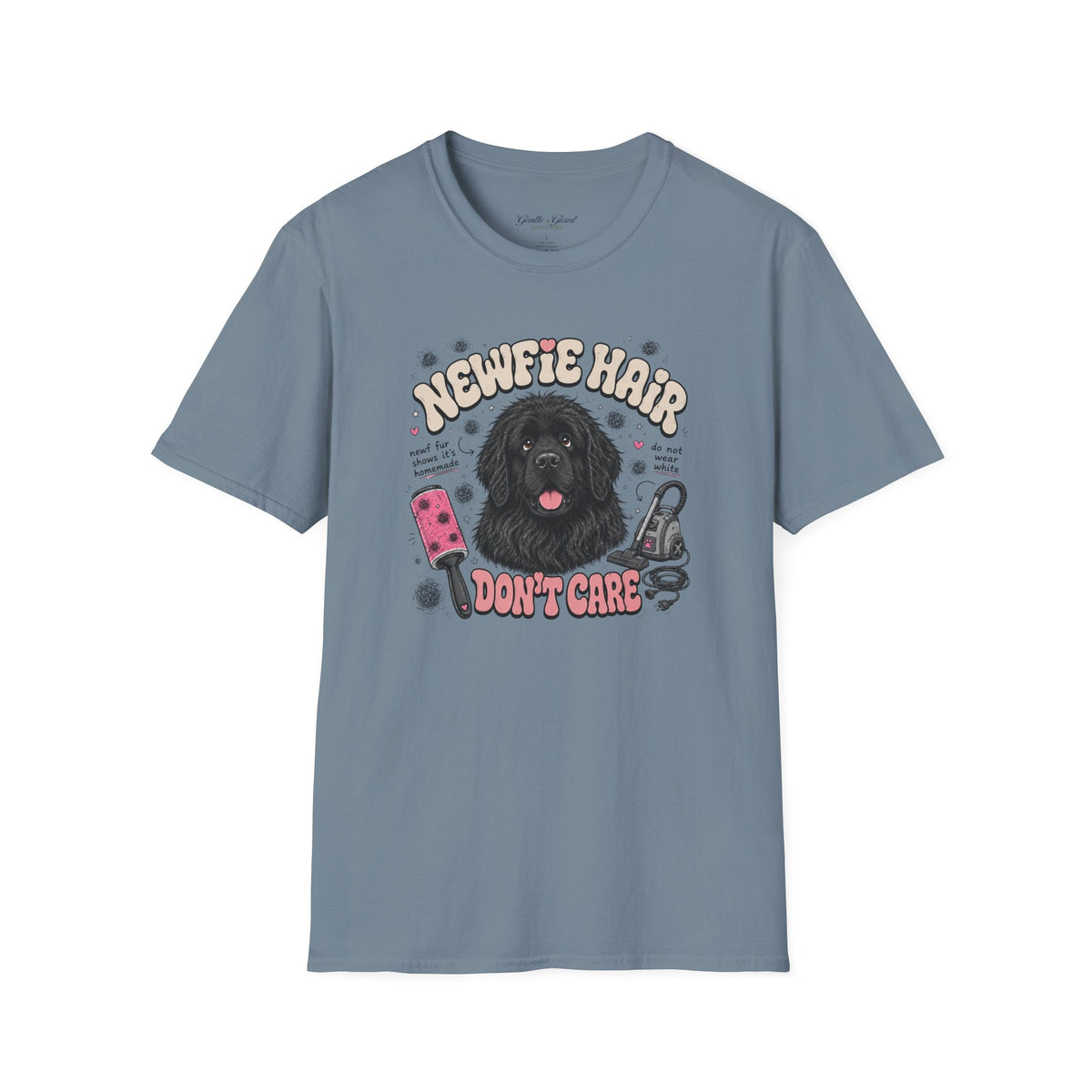 Newfie Hair Don't Care T-Shirt