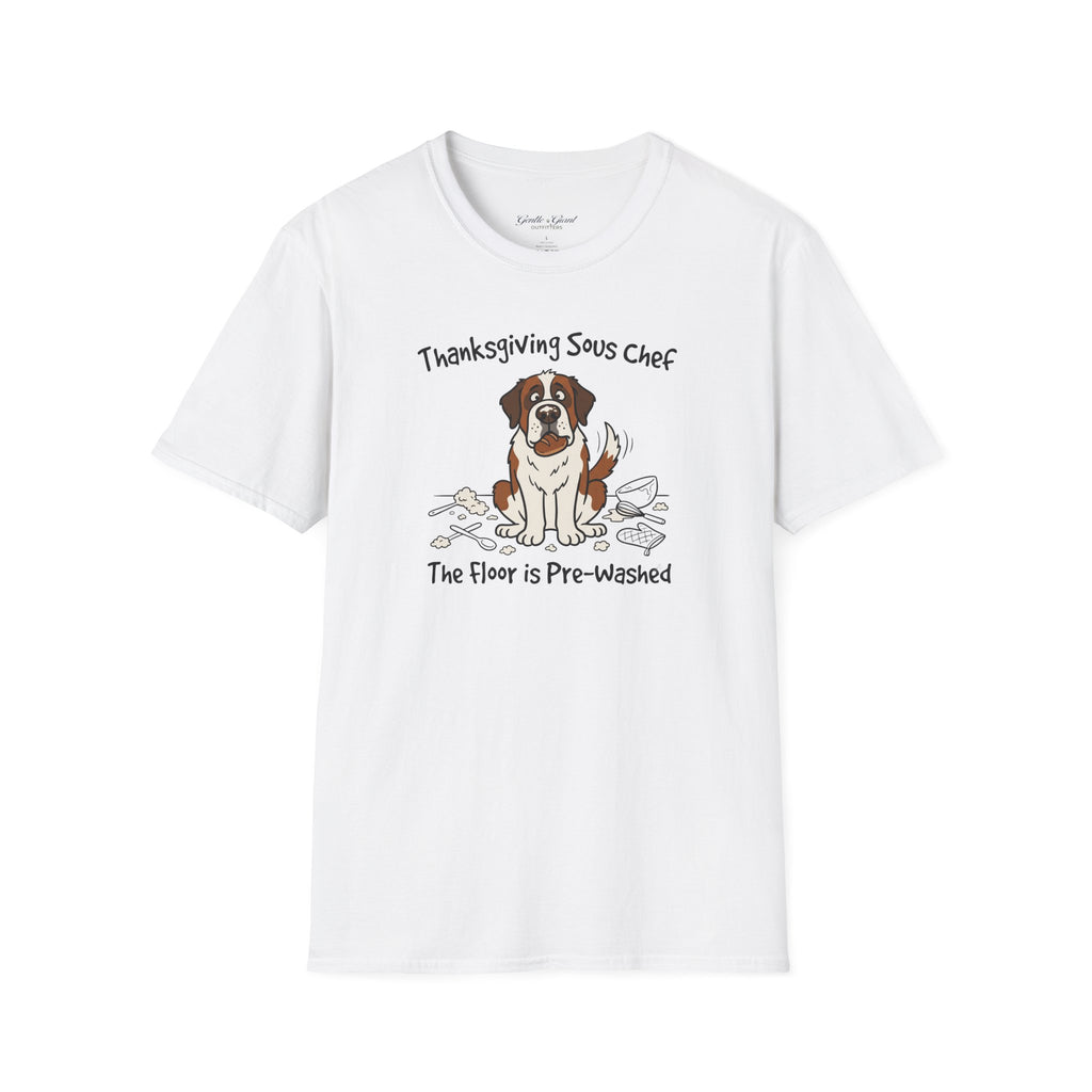 Thanksgiving Sous Chef Saint Bernard T-Shirt